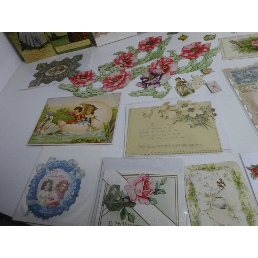 Antique German Die Cut‎ Victorian Valentines Early 1900s Germany & More